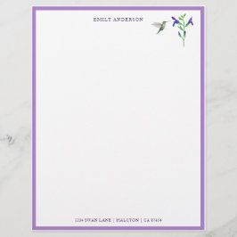 Lámina Personalizado Hummingbird Papel de estacionamiento