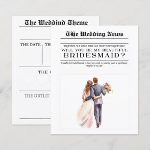 Lámina Personalizado La Noticia Boda Serás Mi Novia