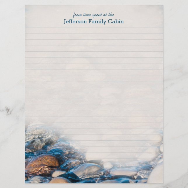 Lámina Personalizado Lake House Recuerdos Lining Page (Anverso)