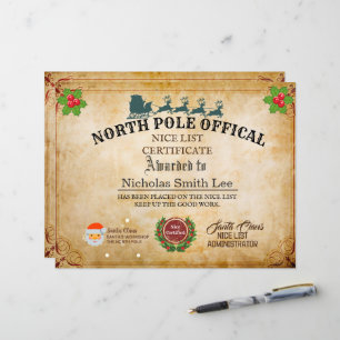 Lámina Personalizado Santa Funcionarios Bonitos Navidades