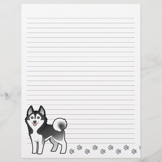 Lámina Personalizado Siberian Husky / Alaskan Malamute (Anverso)