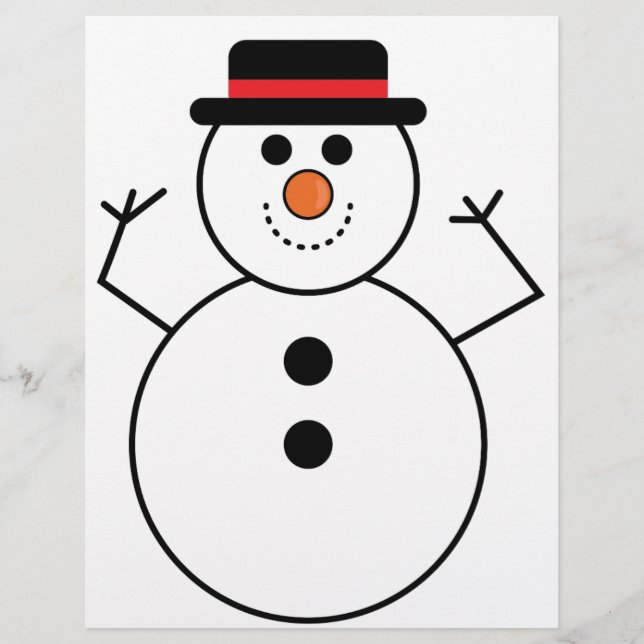 Lámina Personalizado Snowman (Anverso)