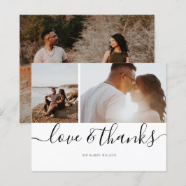 Lámina Personalizado Tres Fotos Amor y Gracias