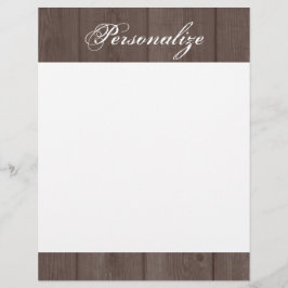 Lámina Personalizado vintage country moda madera grano me