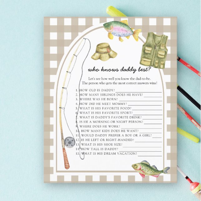 Lámina Pesca de la ducha de bebé - Quién conoce mejor jue (Subido por el creador)