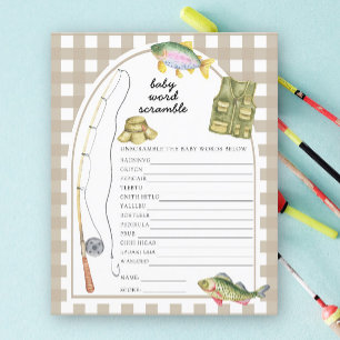 Lámina Pesca - Juego de estafa de palabras para bebés