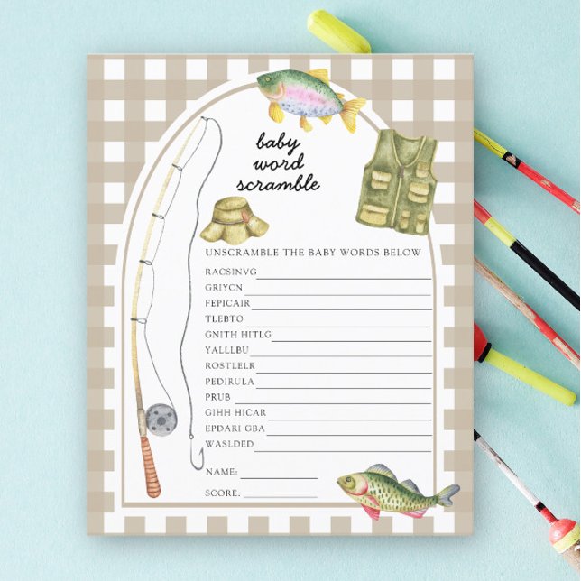 Lámina Pesca - Juego de estafa de palabras para bebés (Subido por el creador)