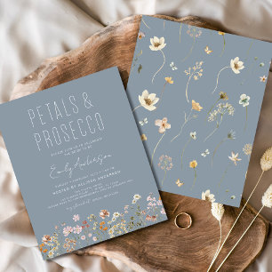 Lámina Petales de flores silvestres y ducha de novia Pros