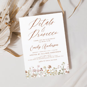 Lámina Petales de flores silvestres y ducha de novia Pros