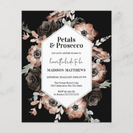 Lámina Petales florales y ducha de novia Prosecco