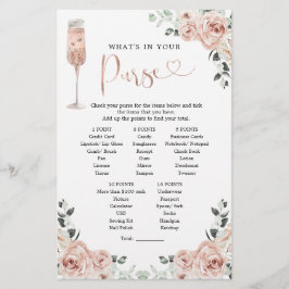 Lámina Petales Rosas rosados y juego de bolsos Prosecco