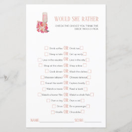 Lámina Petales y Prosecco Ducha de Novias