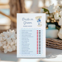 Pétalos azules y juego de novias o novias de Prose