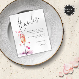 Lámina Pétalos de presupuesto Ducha de novias de vidrio d