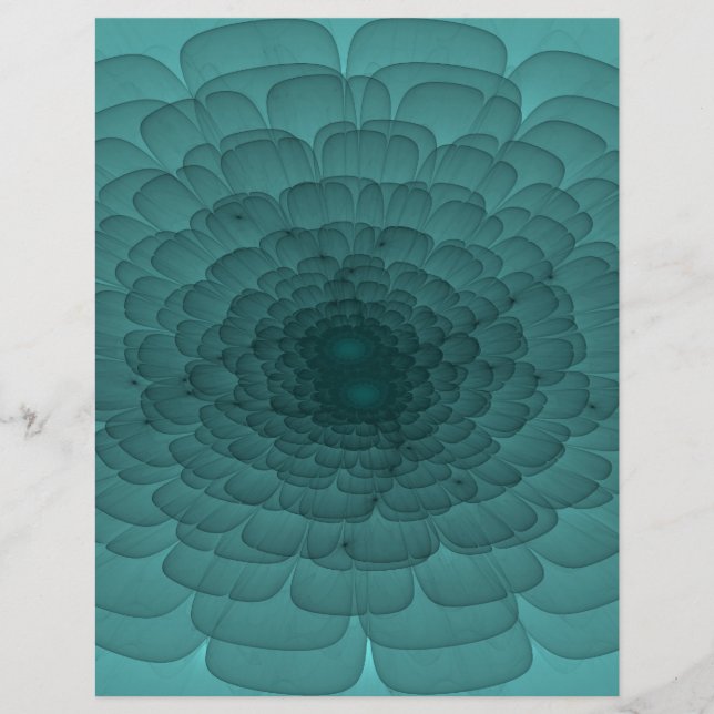 Lámina Pétalos en Verde azulado (Anverso)