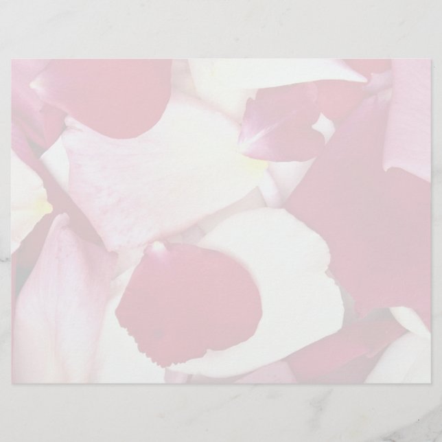 Lámina Pétalos rosas mixtos (Anverso)