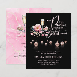 Lámina Petals Pearls Prosecco Bridal Shower