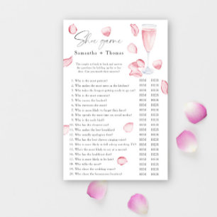 Lámina Petals y Prosecco ducha de novia Juego de zapatos