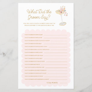 Lámina Petals y Prosecco ¿Qué hizo el juego de novias en 
