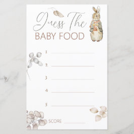 Lámina Peter, la caída del conejo, adivina el juego de la