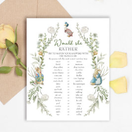 Lámina Peter Rabbit Baby Shower Prefiere