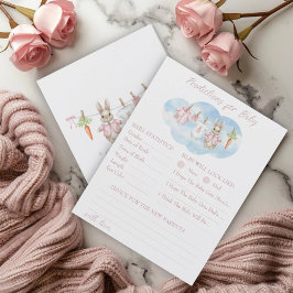 Lámina Peter Rabbit Girl Baby Shower Predictions Advice