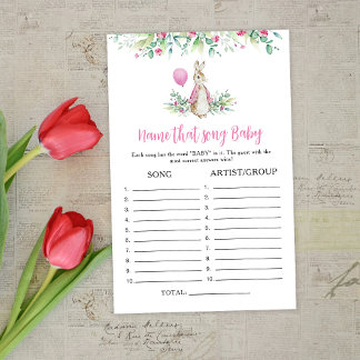 Lámina Peter rabbit Nombre esa canción bebé juego