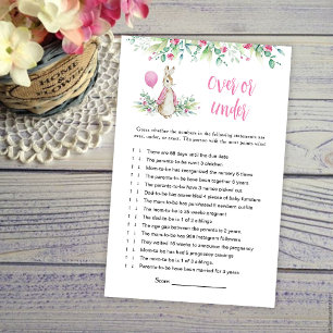 Lámina Peter Rabbit Over o Under Baby Game