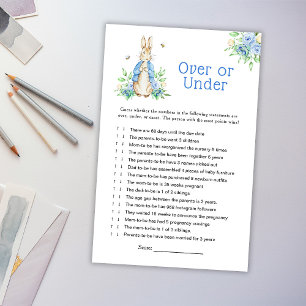 Lámina Peter Rabbit Over o Under Baby Game