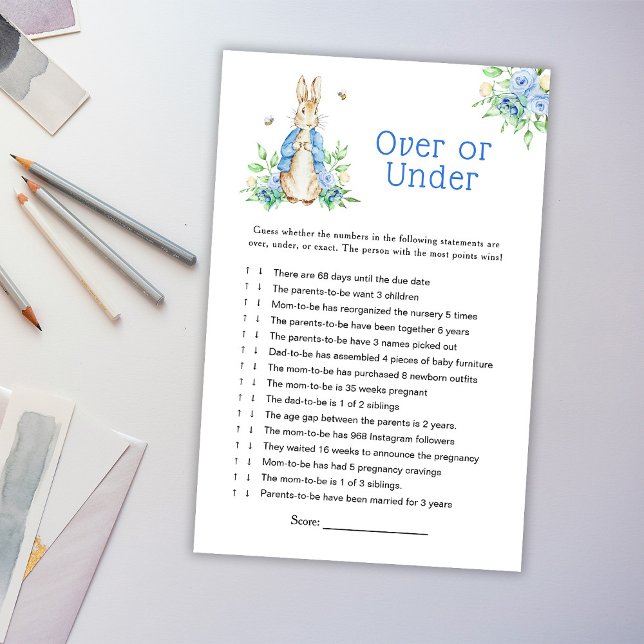 Lámina Peter Rabbit Over o Under Baby Game (Subido por el creador)