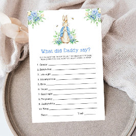 Lámina Peter Rabbit ¿Qué dijo papá?