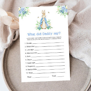 Lámina Peter Rabbit ¿Qué dijo papá?