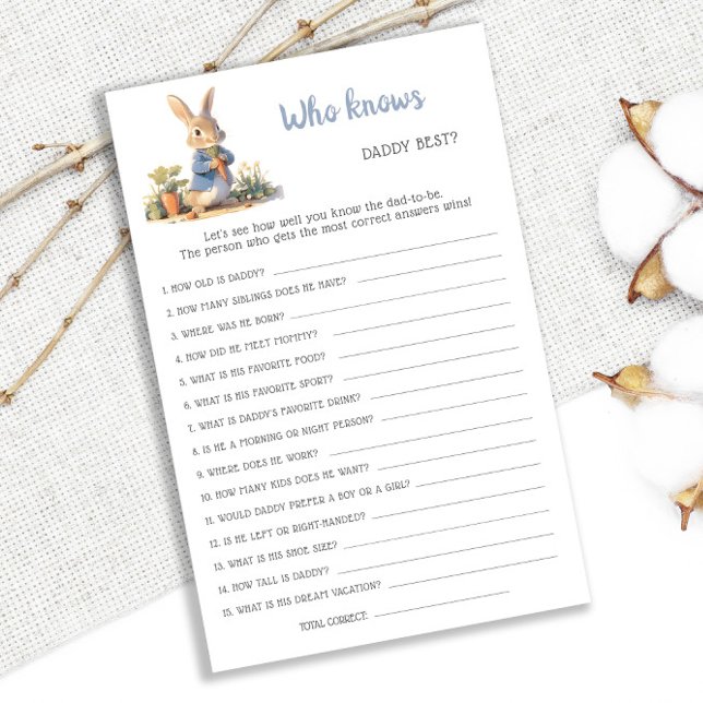 Lámina Peter Rabbit quién conoce al mejor juego de Baby S (Subido por el creador)