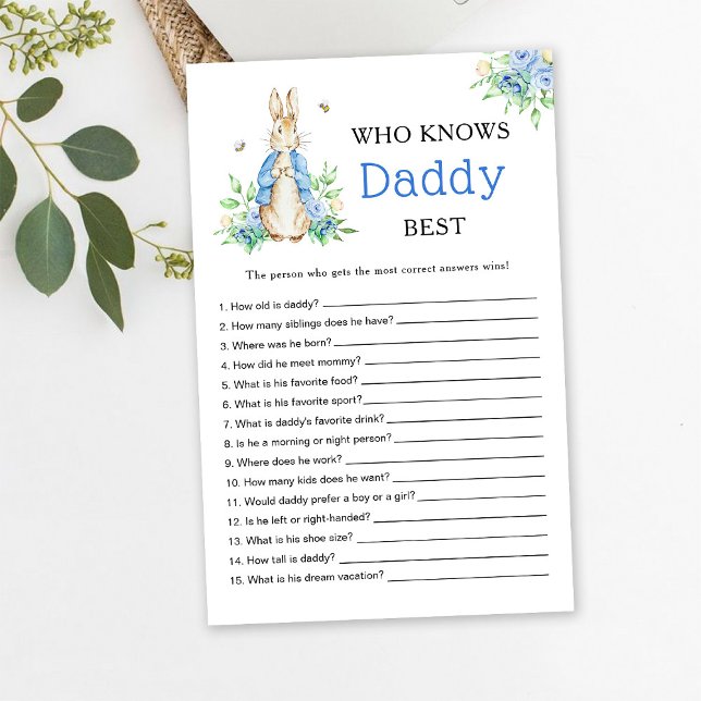 Lámina Peter Rabbit Quién conoce mejor a papá (Subido por el creador)