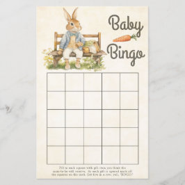 Lámina Peter The Rabbit - Juego de bingo Baby Shower