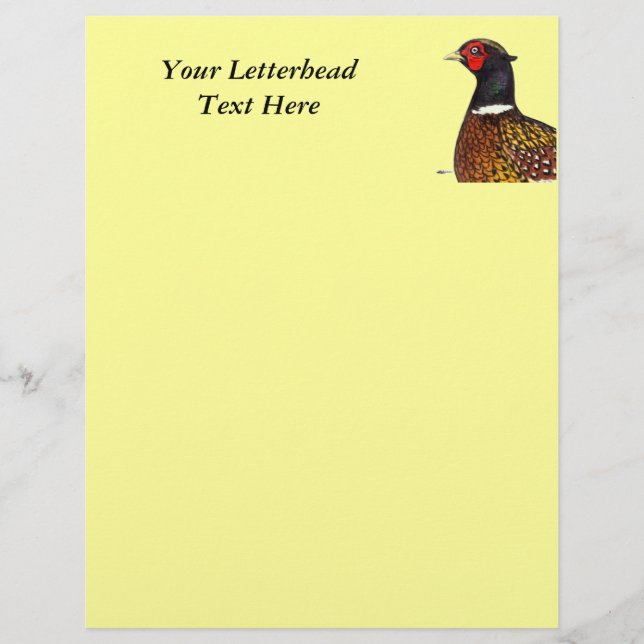 Lámina Pheasant Head Ringneck (Anverso)