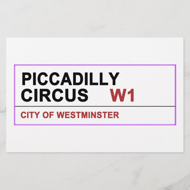 Lámina Piccadilly Circus London (Anverso)