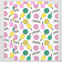 Pickleball Scrapbook Paper