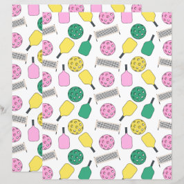 Lámina Pickleball Scrapbook Paper