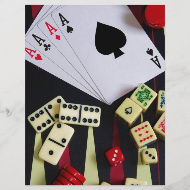 Lámina Piezas de juego de casino (Anverso)