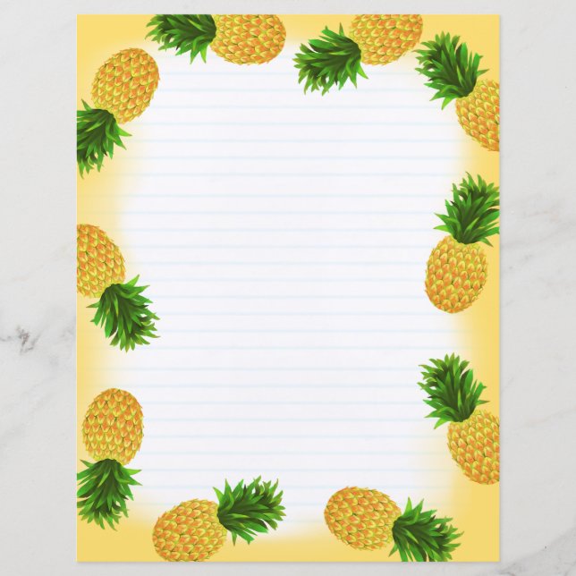 Lámina Piña Amarilla Llenada (Anverso)