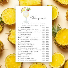 Lámina Pina Colada Cocktail Bridal shower Shoe game