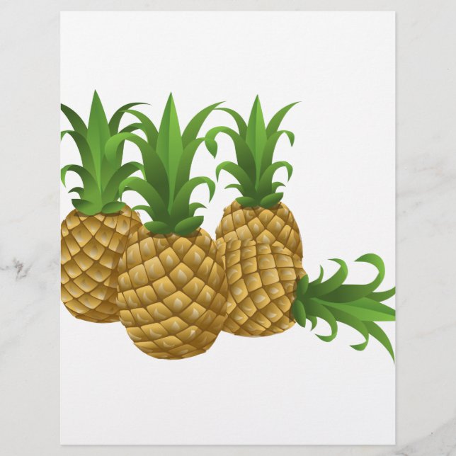 Lámina Piña de Glitch Food (Anverso)