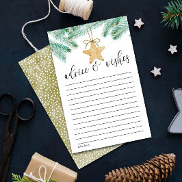 Lámina Pine acuarela Boughs Consejo y Deseos de Invierno