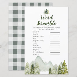 Lámina Pine Tree adventure Woodland Word Scramble