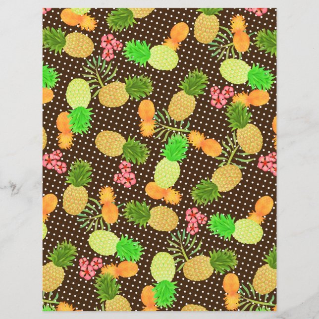 Lámina Pineapple Brown Polka Dot (Anverso)