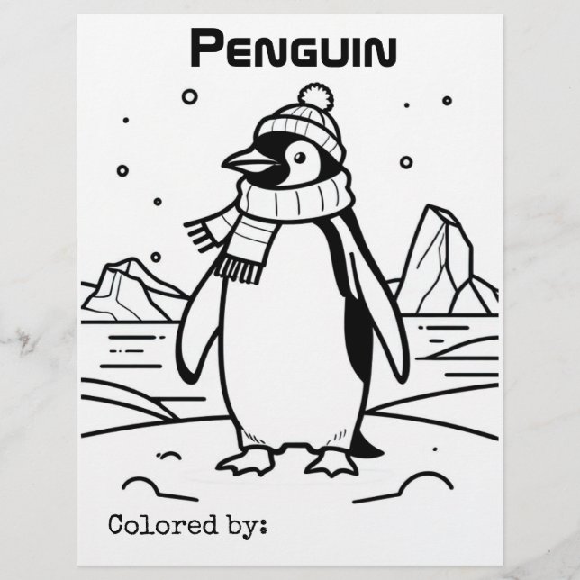 Lámina Pingüino (Anverso)