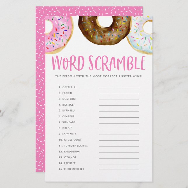 Lámina Pink and Chocolate se burlan del juego de estafa d (Anverso / Reverso)