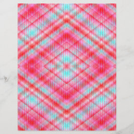 Lámina Pink Argyle Scrapbook Paper 2-Sided Page