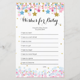 Lámina Pink Blue Twinkle Twinkle quiere una partida para